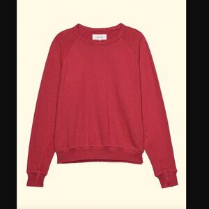 THE GREAT. College French Terry Sweatshirt in Gemstone | Size 0